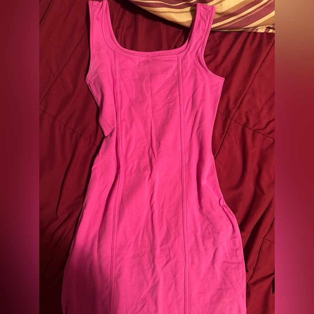 Hot Pink Body Tight Mini Dress